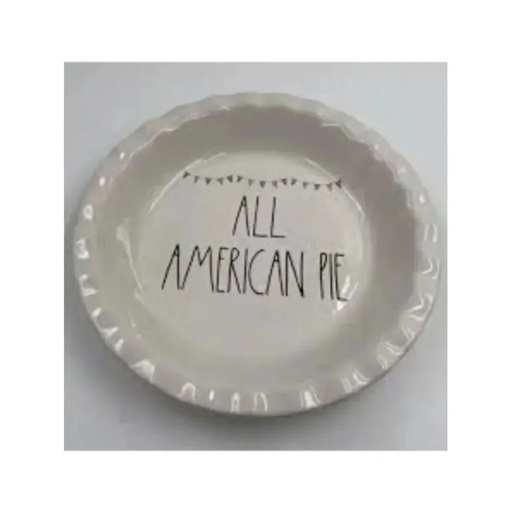RAE DUNN Artisan Collection Patriotic Baking Dish / Plate 